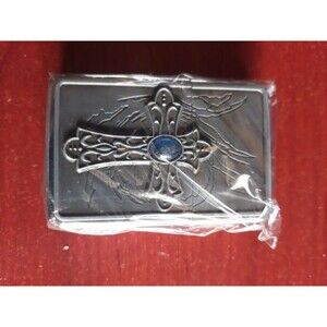 Celtic Cross Lighter blue